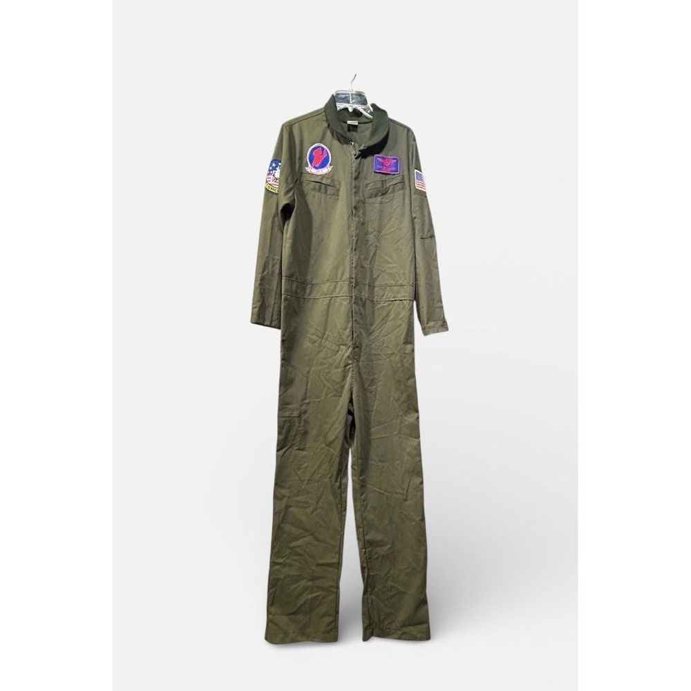 Top Gun Flight Suit Halloween Costume Cosplay Adult Size S Small Goose